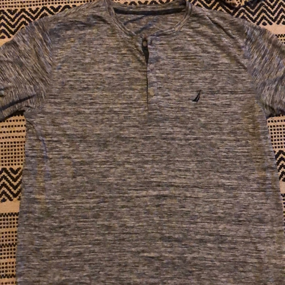 Grey and black shirt